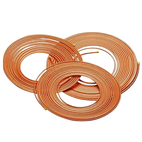 Copper coil piping rolls